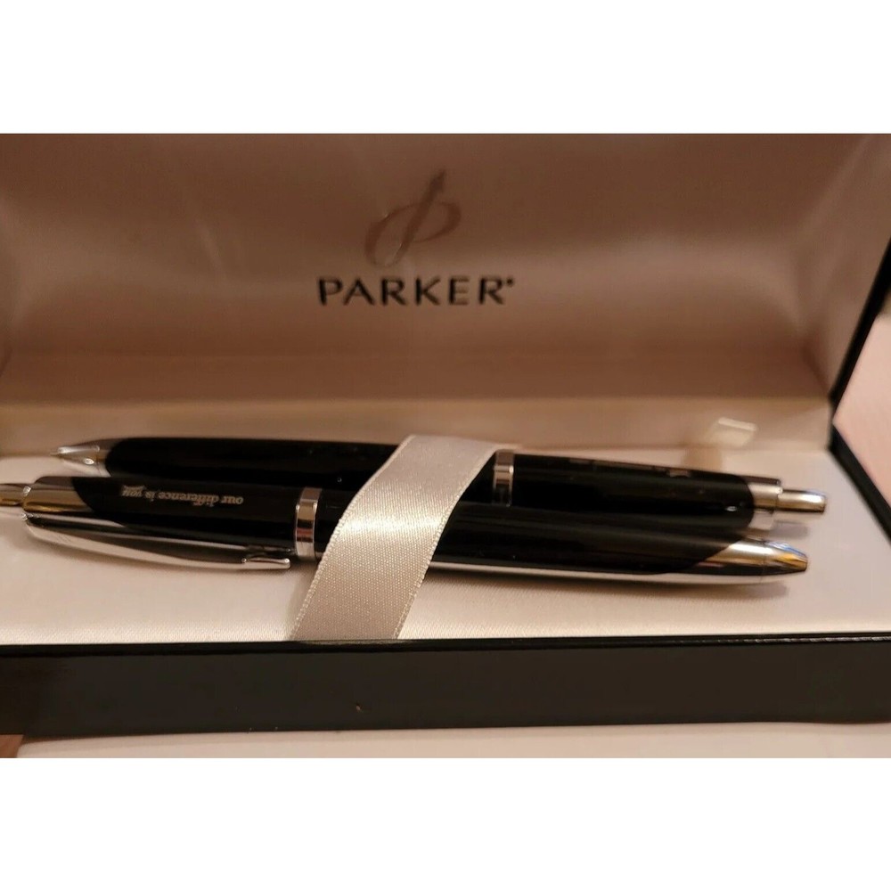 Vintage Parker Pen Set In Gift Box Vintage Unused Stock